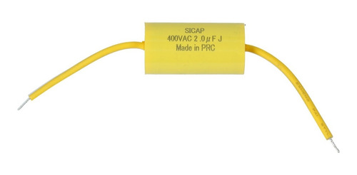 Capacitor Caramelo Monofasico 2uf/400v Arranque Ventilador