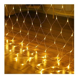 Red De Luces Led Calida 150x150cm Navidad Decoracion Moderna