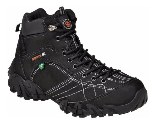 Bota Azimute Adventure Caminhada  Em Couro 5501