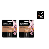 Bateria Alcalina Duracell 9v Original- Kit C/ 2 Unidades 