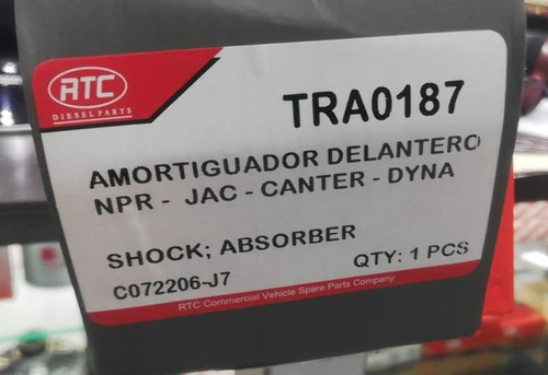 Amortiguador Delantero Isuzu 4bd1 - 4hg1/ Toyota Dyna 4.6lt Foto 3