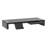 Soporte Elevador Para Monitor, Soporte Interfaz Usb Negra