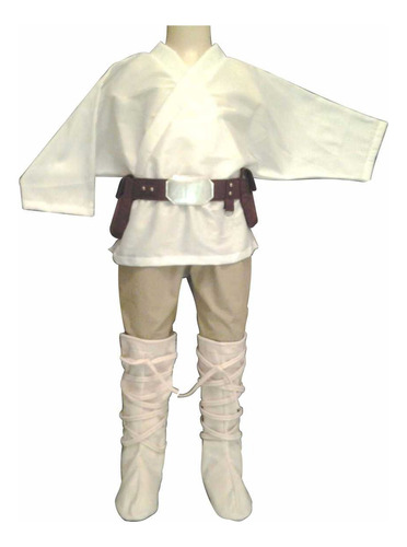 Fantasia Jedi Luke Skywalker Star Wars Infantil Completa