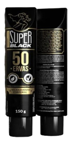 Pomada  Massageadora  Super Black 50 Ervas 150gr