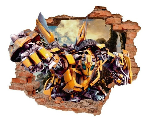 Decoración Cuarto Infantil Vinil Transformers Bumblebee