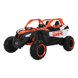 Quadriciclo Elétrico Carrinho Criança 24v Laranja Potente