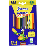 Lapices De Colores Norma Caja Con 24+4 Piezas Punta 4mm