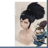 Pelucas Yasuo Wigs Para Cosplay Para Hombre Y Gorro