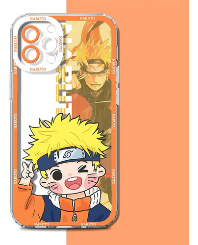 Funda De Teléfono Transparente Anime Narutos For iPhone 15