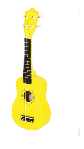 Ukelele Soprano Para Niños De Madera Color Amarillo