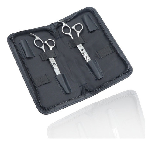 Set De 2 Tijeras Esculpir Pelo+corta Pelo Acero Obopekal