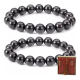 Pulsera De Obsidiana Negra Natural Feng Shui, 2 Unidades