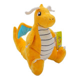 Dragonite 25 Cm Pokémon Boneco De Pelúcia Sentado