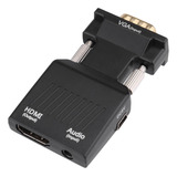 Adaptador Vga A Hdmi, Conversor De Vídeo Y Audio Con Cabina