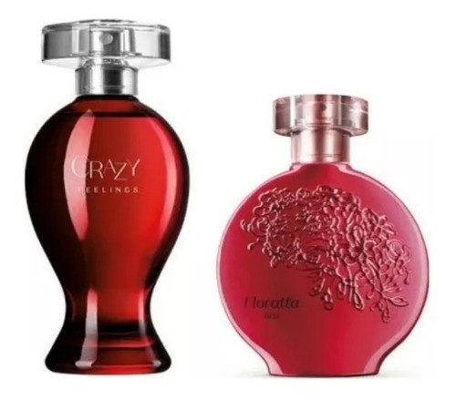 Combo: Perfume Crazy Feelings 100ml + Floratta Red 75ml