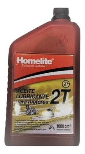Aceite 2t Homelite X 1 Lt  P/desmalezadora Motosierra Etc