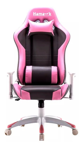 Silla Gamer  Hama-k ® Mod Lk-2376 Black/pink Reclinable