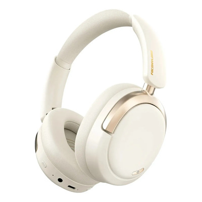Audífonos Inalámbricos Diadema Bluetooth Plegable Con Cancelación Activa Híbrida Del Ruido,focomylord L60 Anc Hi-res Auriculares 100h Playtime Con Gamer Micrófono,blanco | Envío gratis