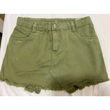 Shorts Saia Verde Militar - Hering Kids - Tamanho 14