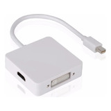 Cabo Adaptador 3x1 Mini Dp Macho Para Dp/hdmi/dvi Fêmea