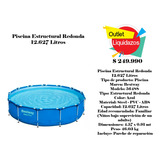 Piscina Estructural Redonda 12.627 Litros