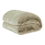 Cobertor Manta Solteiro Quente Macia 2,20x1,80 Microfibra Cor Cáqui