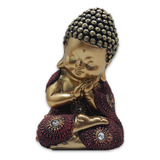 Baby Buda Da Sabedoria Buda Repousando Brilhante 12 Cm