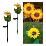 Girasoles Led Solar Pack De 4