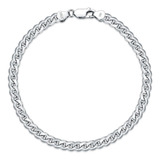 Cekama Pulsera De Plata De Ley 925 Para Hombre Eslabón Cuban