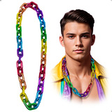 Collar Lgbt Cadena Gruesa Multicolor Pride Marcha Orgullo