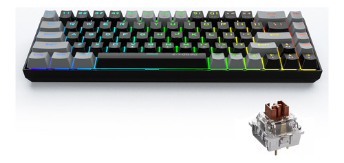 Teclado Mecánico  60% Rgb Teclado Para Juegos Profesional