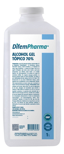 Alcohol Gel Difem 1000 Cc