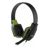 Fone De Ouvido Gamer Com Microfone Headset P2 Preto E Verde