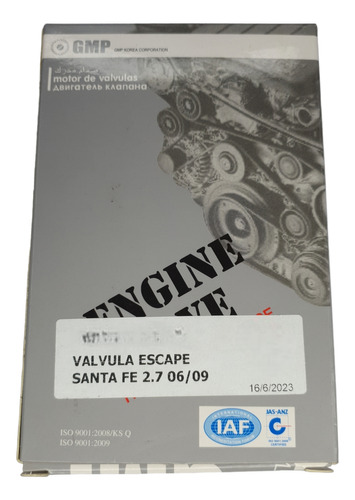 Vlvula De Escape Hyundai Santa Fe 2.7 06-09 Gmp Foto 2