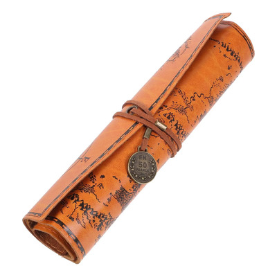 F/ Estuche Enrollable Lápices Estilo Vintage Portátil