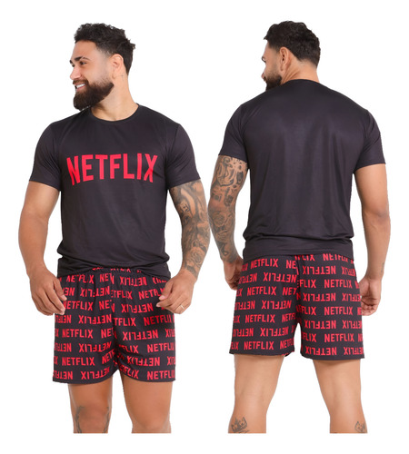 Pijama Masculino Adulto De Verao Descolado E Confortavel