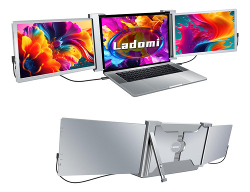 Monitor Triple Extensor De Pantalla Para Laptop De 13.3-17.3