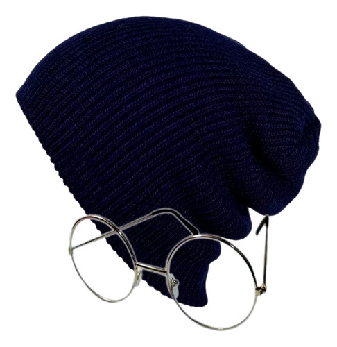 Combo Gorro Tuka Long Beani + Gafas Redondas Moda Unisex