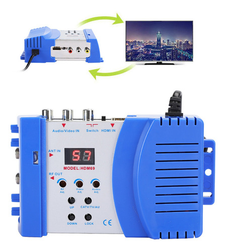 Modulador Hdm69 Hdmi Conversor Hdmi/av Para Rf