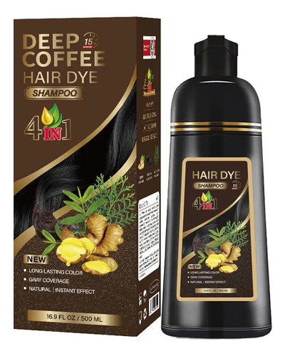 Shampoo Con Tinte  4 En 1 Cubre Canas Al Instante  500ml | Meses sin interés