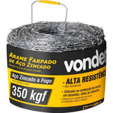 Arame Farpado 1,6mm 250kgf Rolo Com 500 Metros