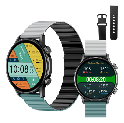 Kieslect Smartwatch Bluetooth 5.2 Tela Amoled 1.43' Xiaomi