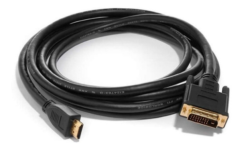 Cable Dvi A Hdmi Oro Cable Mallado 1.5mts Pc-lcd Hdtv-proyec