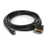 Cable Dvi A Hdmi Oro Cable Mallado 1.5mts Pc-lcd Hdtv-proyec