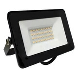 Reflector Led Exterior 20w Proyector Ip65 Intemperie Color De La Carcasa Negro Color De La Luz Blanco Frío