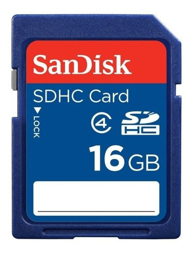 Memoria Sdhc  16gb Sandisck Para Video Hd