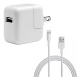 Cargador Para iPad Apple + Cable 1 Metro Usb  Caja Sellados 