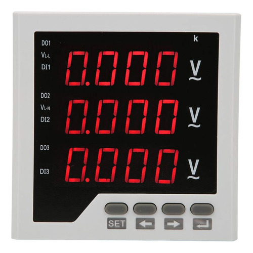 Medidor De Voltaje Trifásico Ac 450v Voltímetro Digital Dtm-