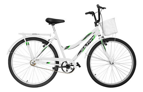 Bicicleta De Passeio Ultra Bikes Aro 26 Retrô Com Bagageiro