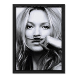 Cuadros Para La Casa 30x40 Chato Negro Kate Moss Mustache